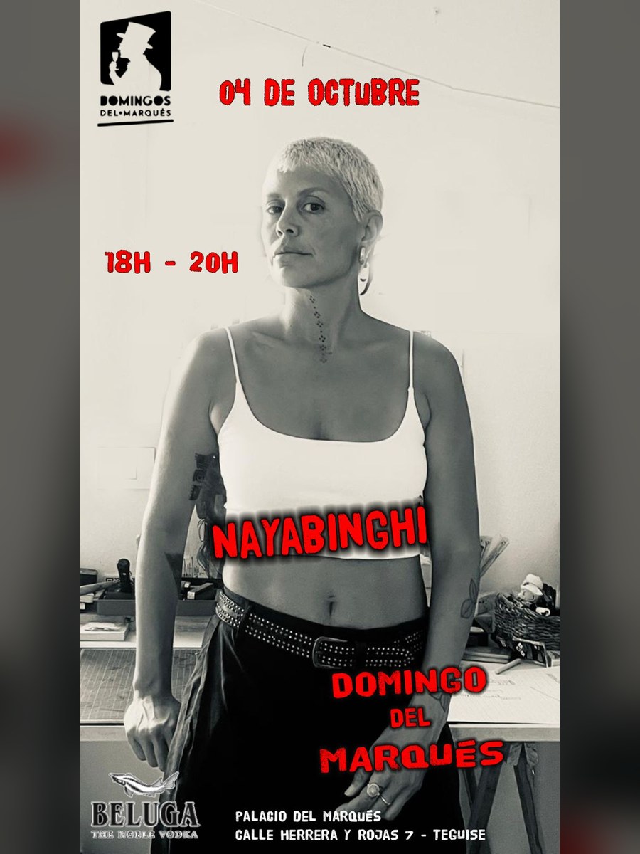 El domingo NAYABINGHI pincha en el patio del Palacio del Marqués, de 18 a 20